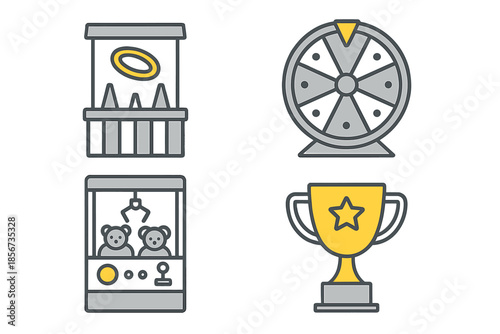 Amusement Park Game Icons