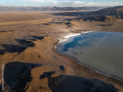 landscape with a mountain lake