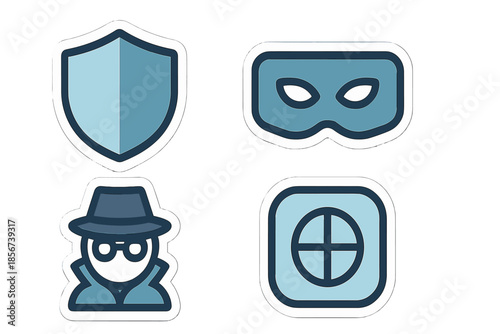 Cyber Security Icons Set