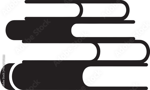 "Minimalist Black and White Vector Illustration of an Open Book | Simple Book Icon Design for Literature, Education & Reading Themes"