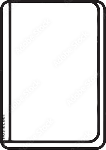 "Minimalist Black and White Vector Illustration of an Open Book | Simple Book Icon Design for Literature, Education & Reading Themes"