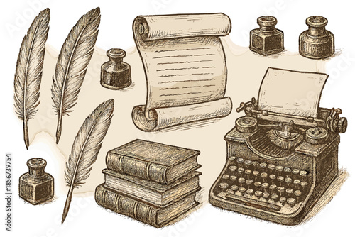 Vintage Writing Utensils and Tools