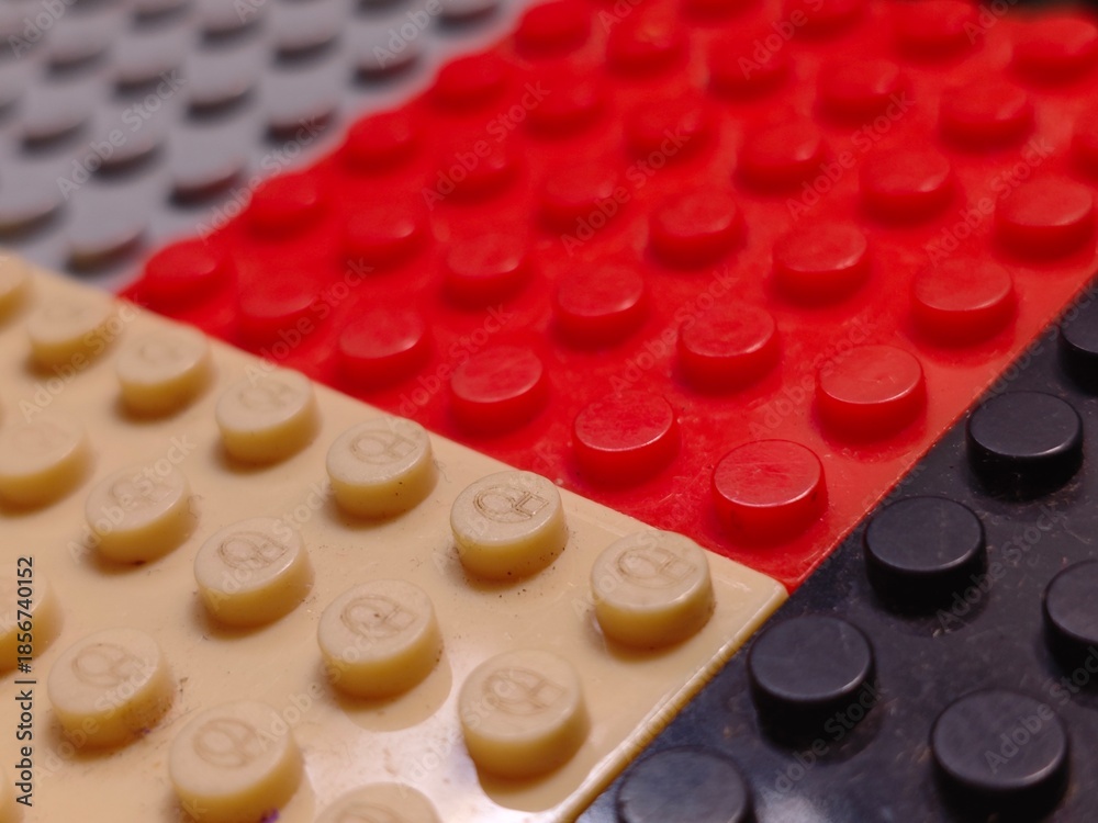 Naklejka premium Colorful Bricks Closeup Texture Pattern.