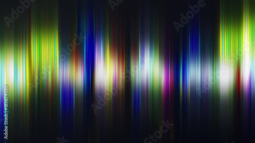 鮮やかな垂直ライトレイのアブストラクト　回転　ループ
