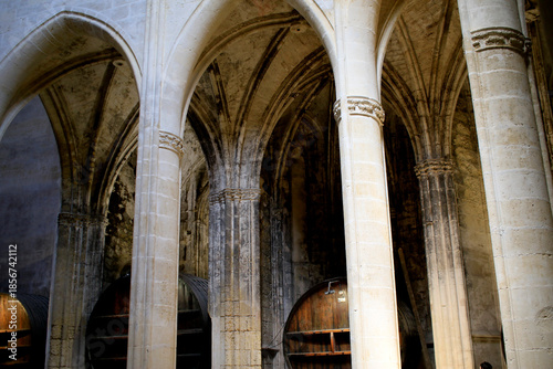 Cuadro en lienzo Fûts en chêne , Abbaye de VAlmagne