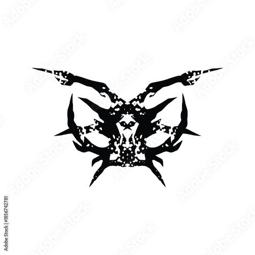 Cool of Y2k Tattoo. Cyber Sigilism Grunge Tattoo Designs. Y2k, Hand Drawn neo tribal Tattoos