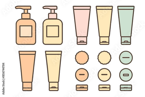 Cosmetic Product Icons Collection