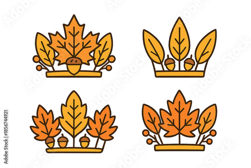 Autumn themed crowns