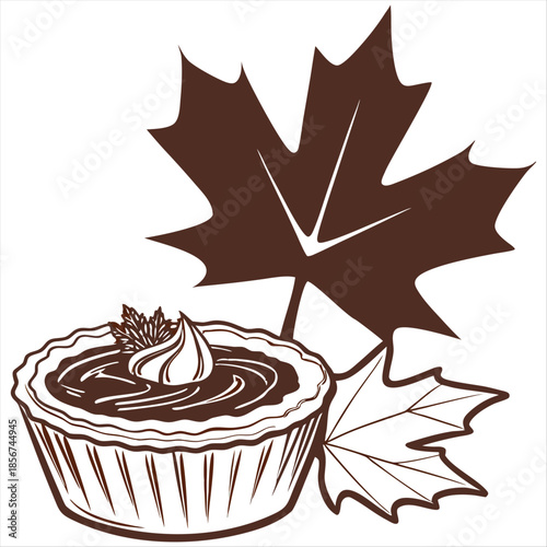Canadian butter tart dessert cupcake pastry