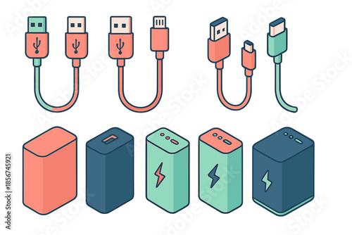 USB Cables and Power Banks Collection