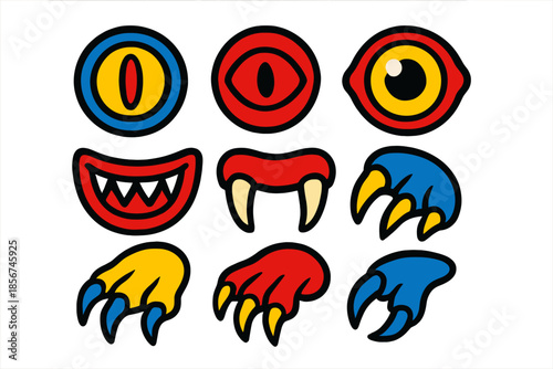 Monster Icons and Elements