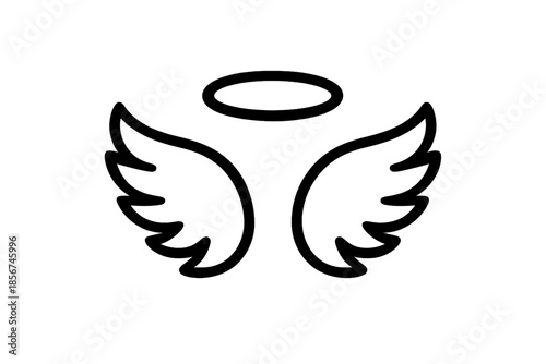 Angel Wings and Halo Icon