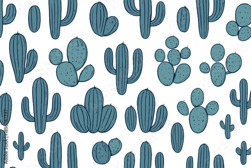 Seamless Cactus Pattern