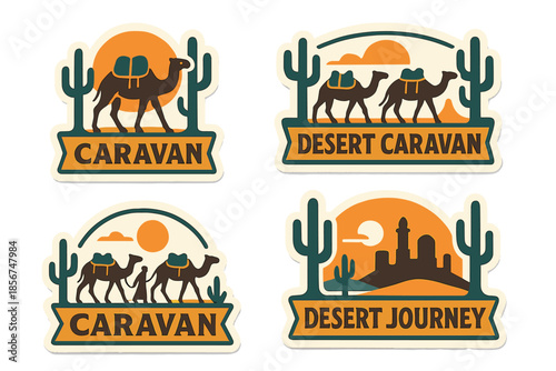 Desert Caravan and Journey Stickers