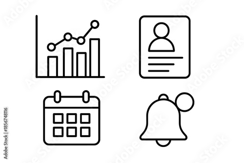 Set of Four Business Icons