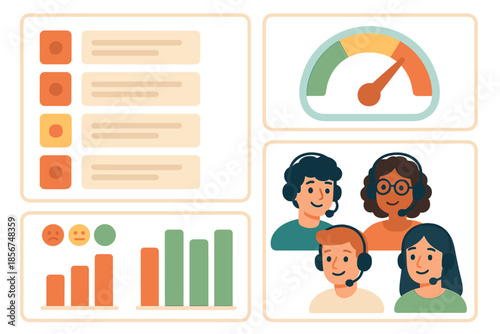 Customer service analytics and team