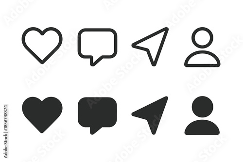 Social Media Icons on Dark Background