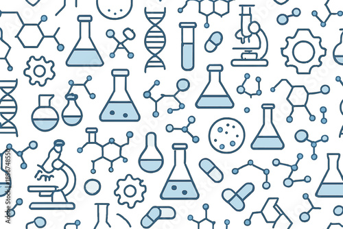 Science and Technology Background Pattern