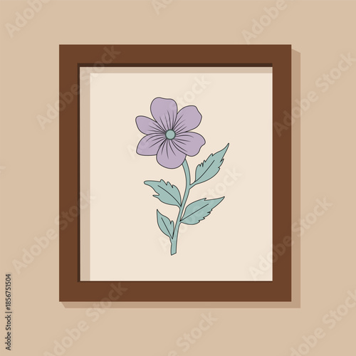 Flower in a frame