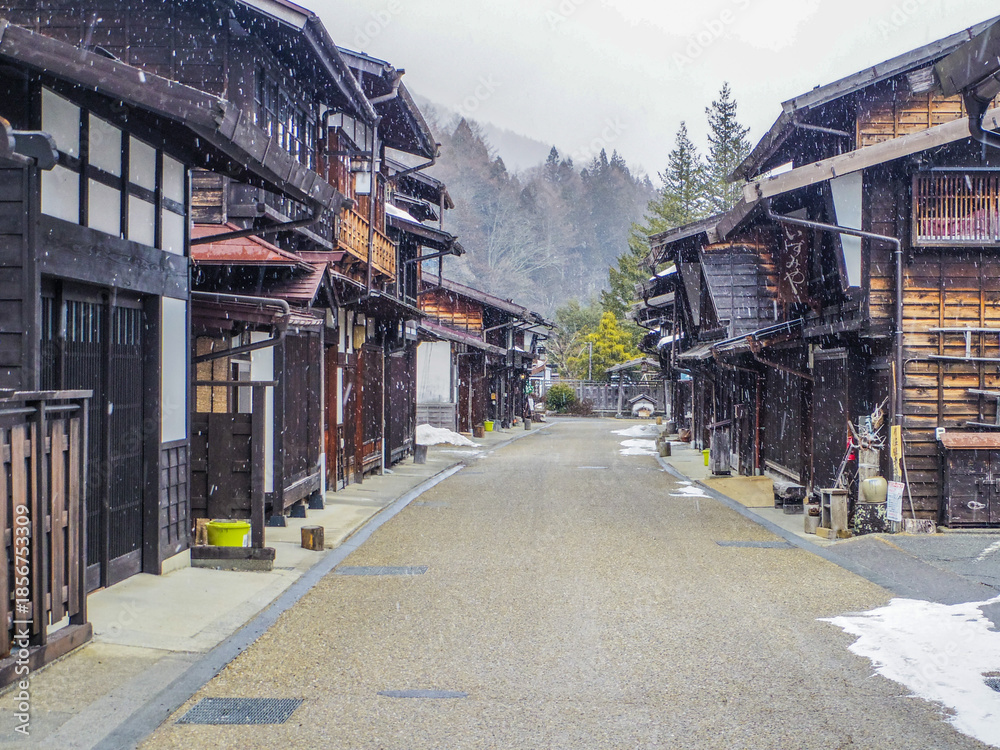 Obraz premium 【長野県】塩尻市・中山道 奈良井宿