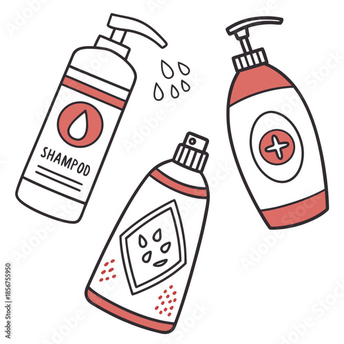 Collection of hair care products