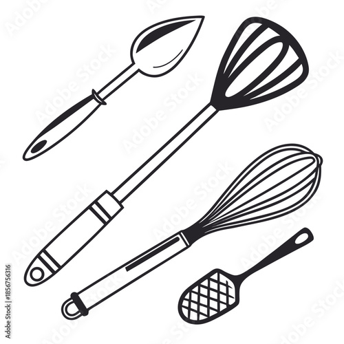 Collection of cooking utensils