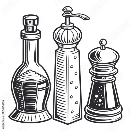 Classic kitchen spice collection