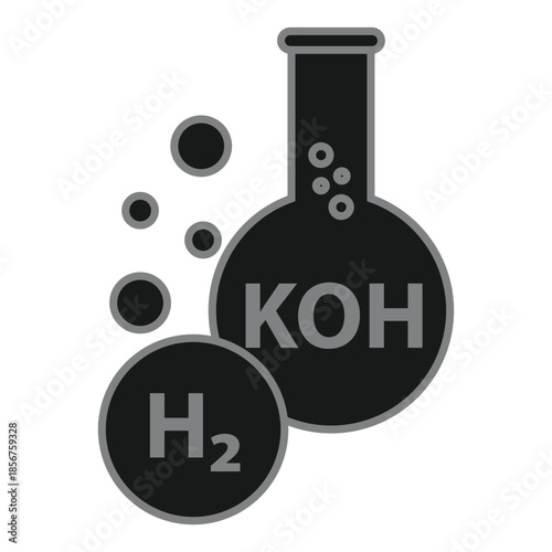 Alkaline Electrolyzer Icon – Hydrogen Production by Water Electrolysis
