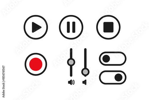 Music Player Interface Icons