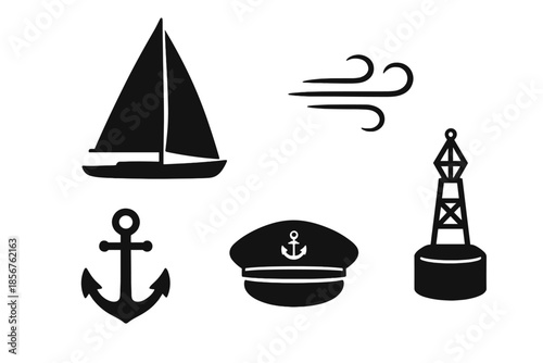 Nautical Icons Silhouette