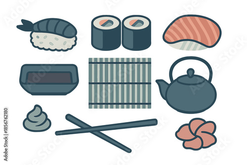 Sushi and Japanese Food Icons