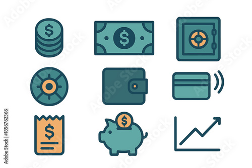 Financial Icons Set
