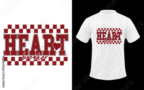 Retro Valentines Day  Heart Breaker Valentine Varsity Valentine's Day