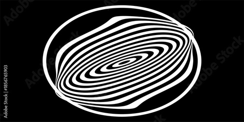 Rastr spiral. Spiral. The concentric circles. The silhouette of the spiral. Effect, hypnosis, the symmetry of the spiral.