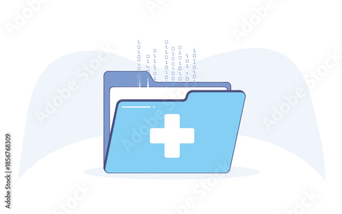 Medical data storage with secure digital files