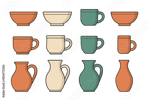 Collection of Ceramic Vessels