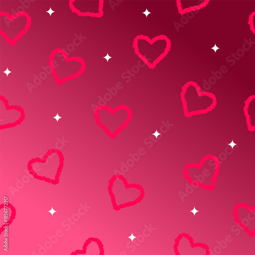 valentines day card with heart