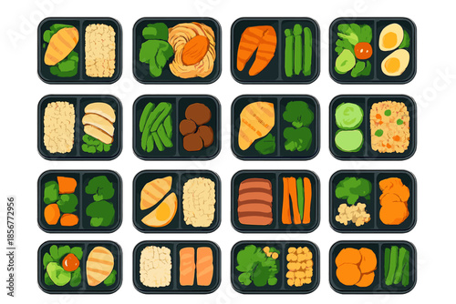 Healthy Meal Prep Containers Assortment