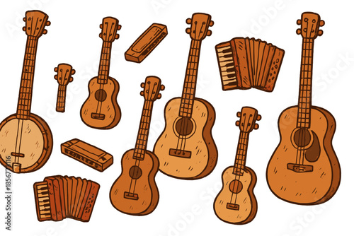 Collection of Vintage Musical Instruments