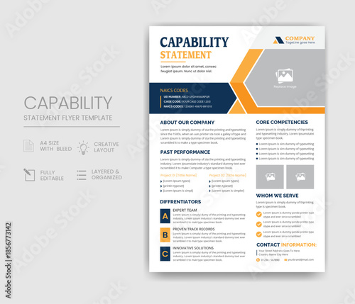 Capability Statement Template Design
