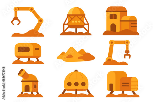Sci-fi Colony Icons