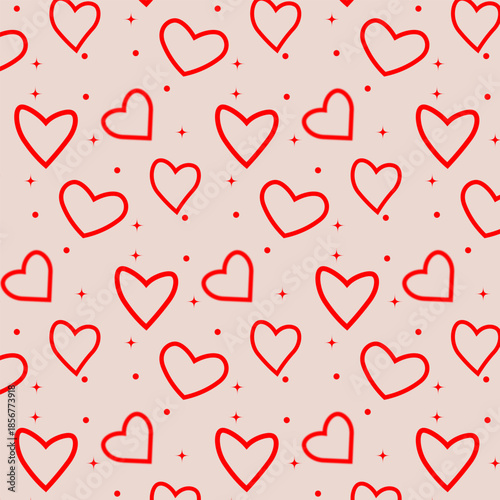 seamless pattern with hearts