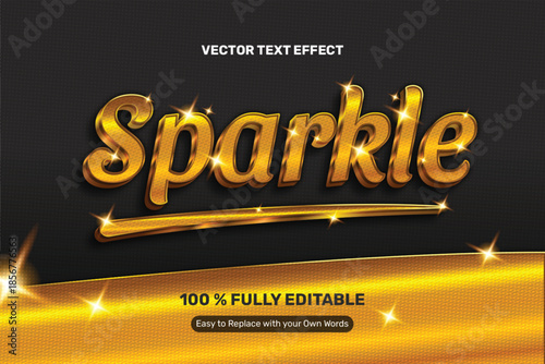 Golden Sparkle Text Effect