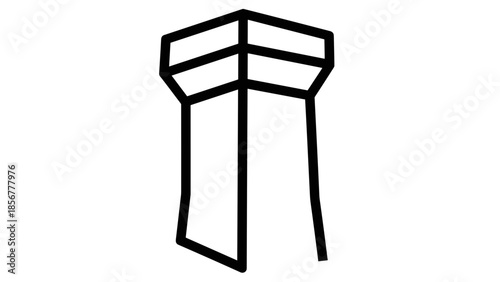 Simple Line Drawing of a Mug.