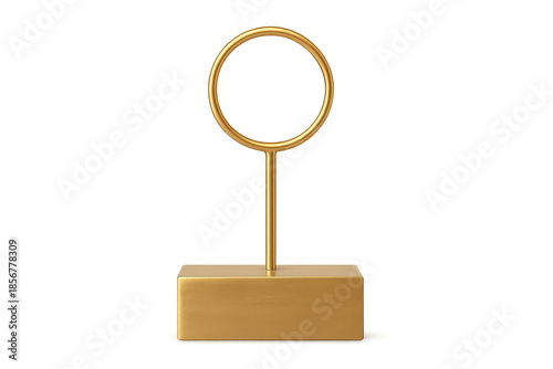 Wallpaper Mural Golden table number card holder stand mockup Torontodigital.ca