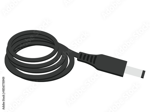 Hand Drawn DC Power Cable Connector
