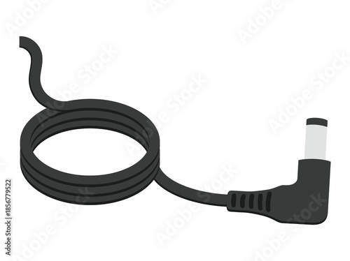 DC Power Cable Connector Clip Art
