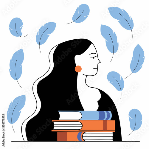 girl reading book