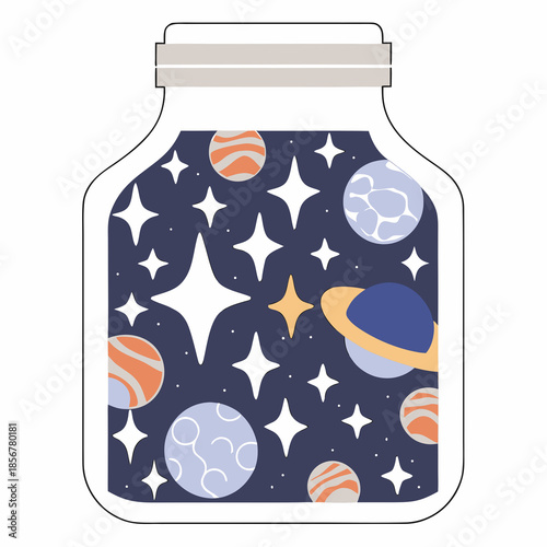 glass jar with fruit