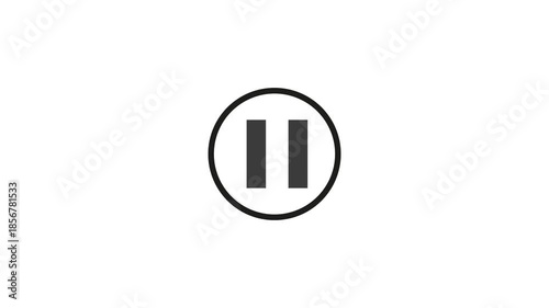 Play And Pause Button Click Animation with Mouse Cursor.